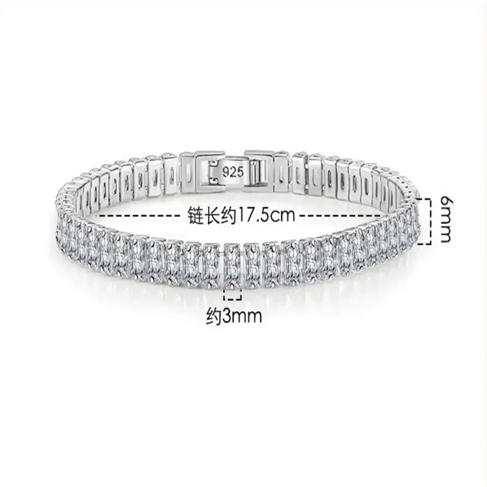 SAIYE Solid Moissanite Tennis Bracelet