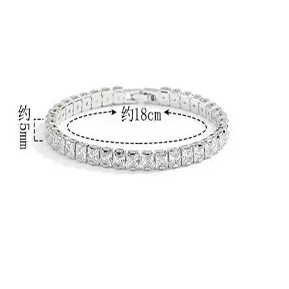 SAIYE Solid Moissanite Tennis Bracelet