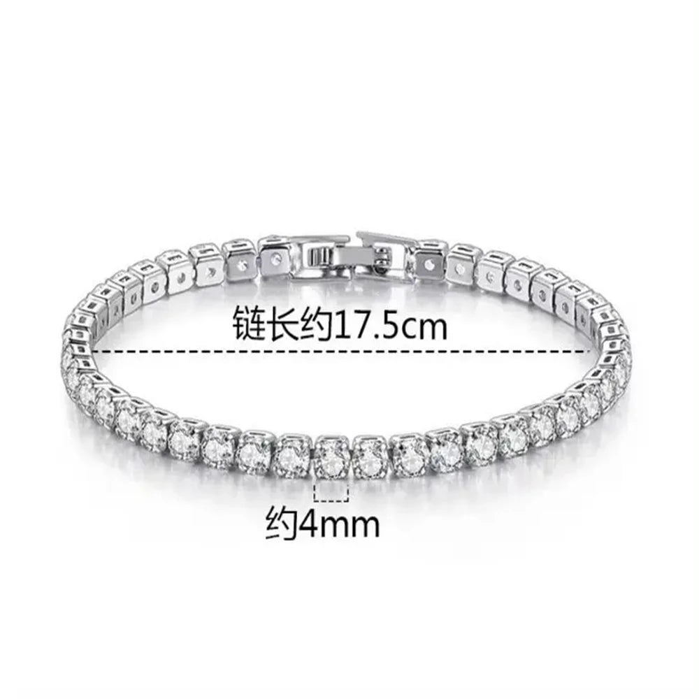 SAIYE Solid Moissanite Tennis Bracelet
